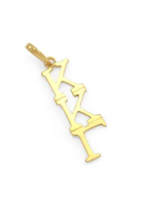 14k Solid Gold Kappa Kappa Gamma Lavaliere