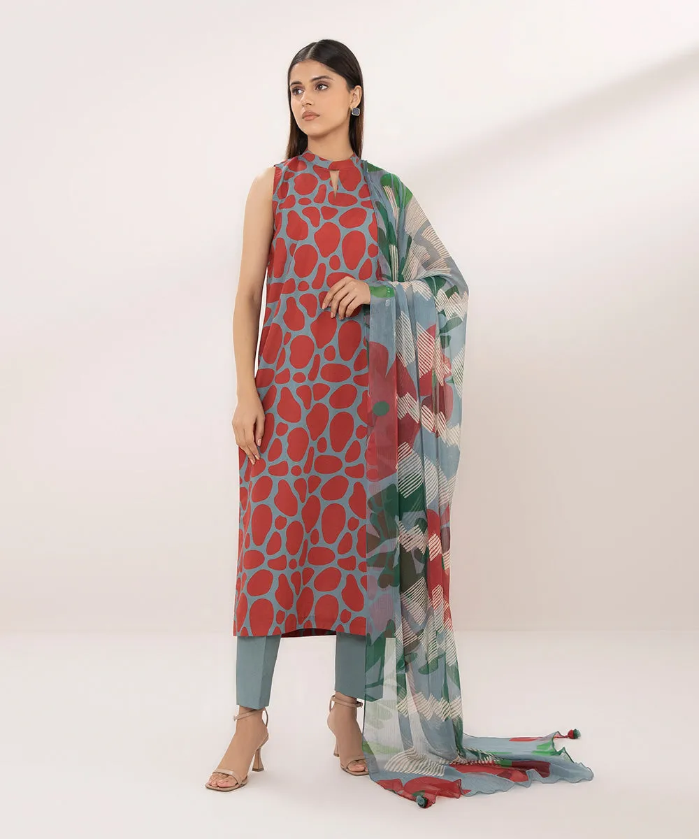 2 Piece - Printed Lawn Suit