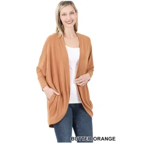 3/4 Sleeve Cocoon Wrap Cardigan