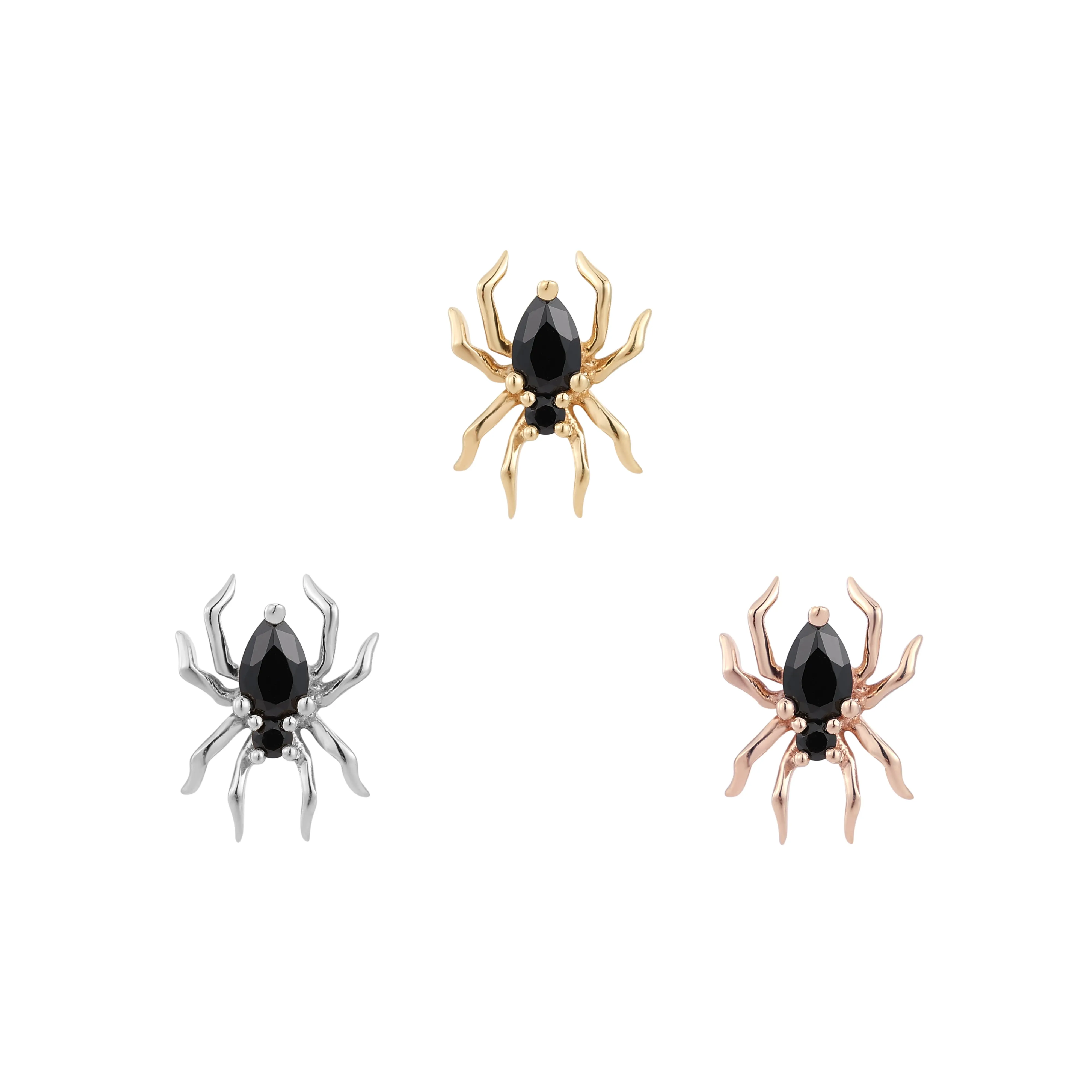 Arachne - Black Spinel - Threadless End