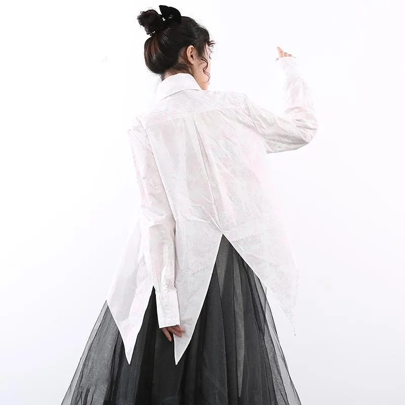 Ayeka Irregular Long Sleeve Shirt