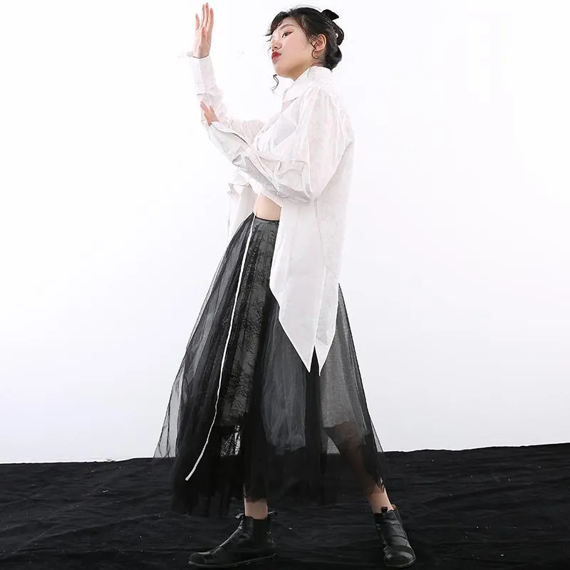 Ayeka Irregular Long Sleeve Shirt