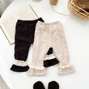 Baby Girls Solid Color Pants Wholesale 24011148