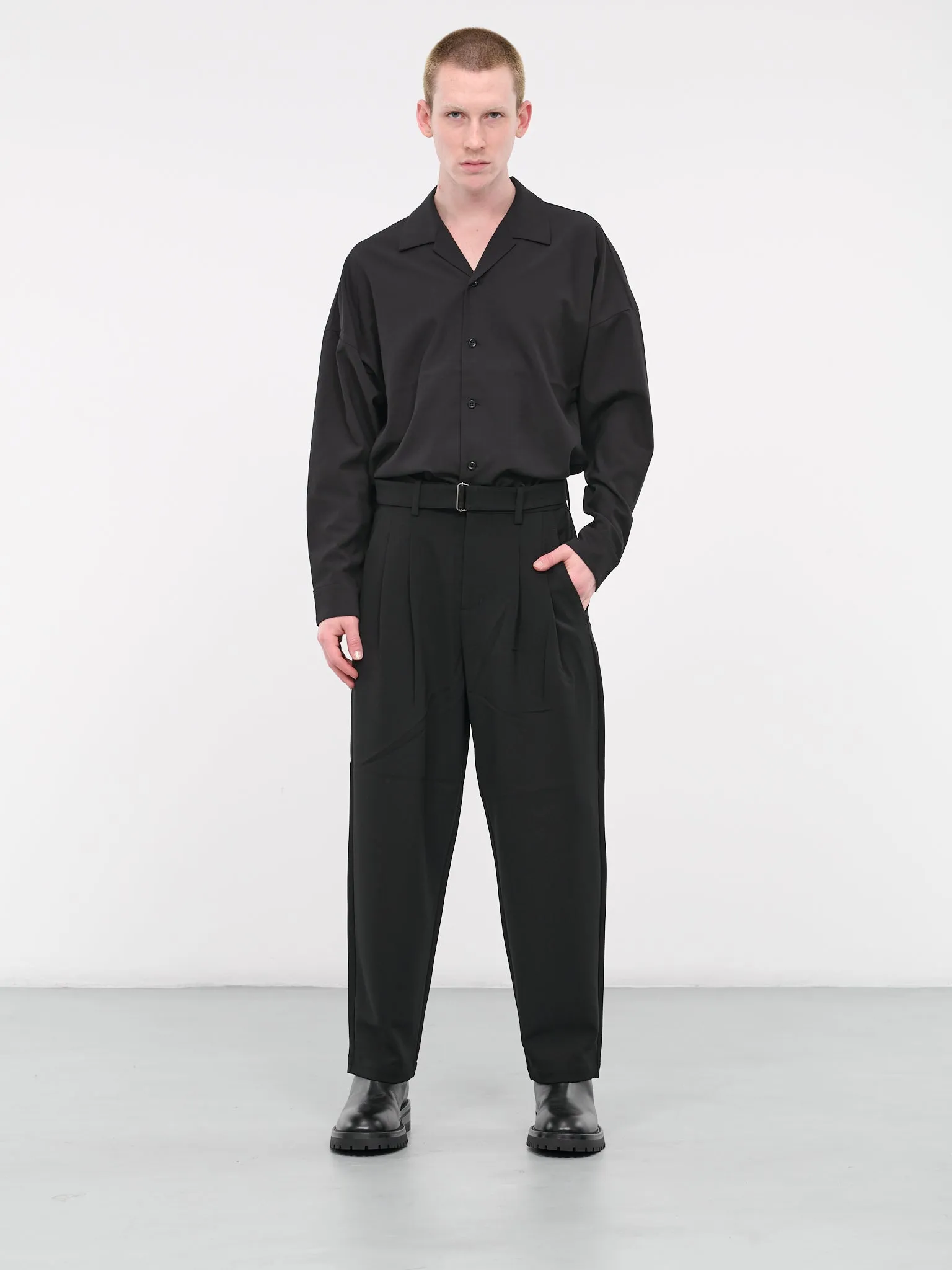 Belted Trousers (AP32-045-BLACK)