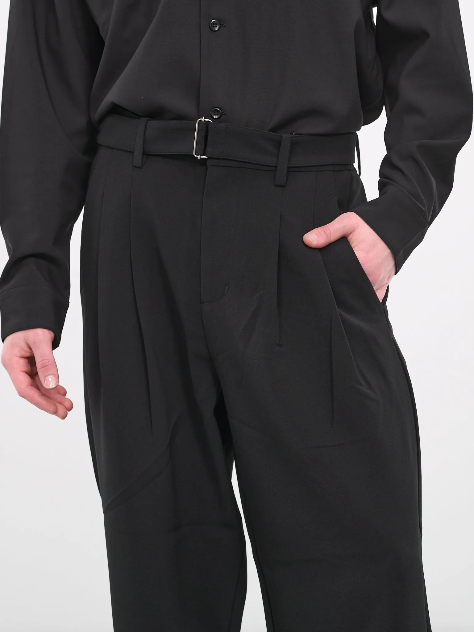 Belted Trousers (AP32-045-BLACK)