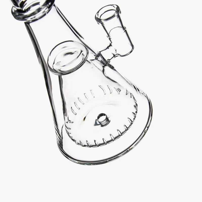 Bent Neck Bong With Slitted Cuts