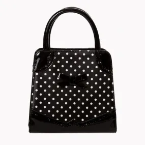 Black White Polka Dot Handbag