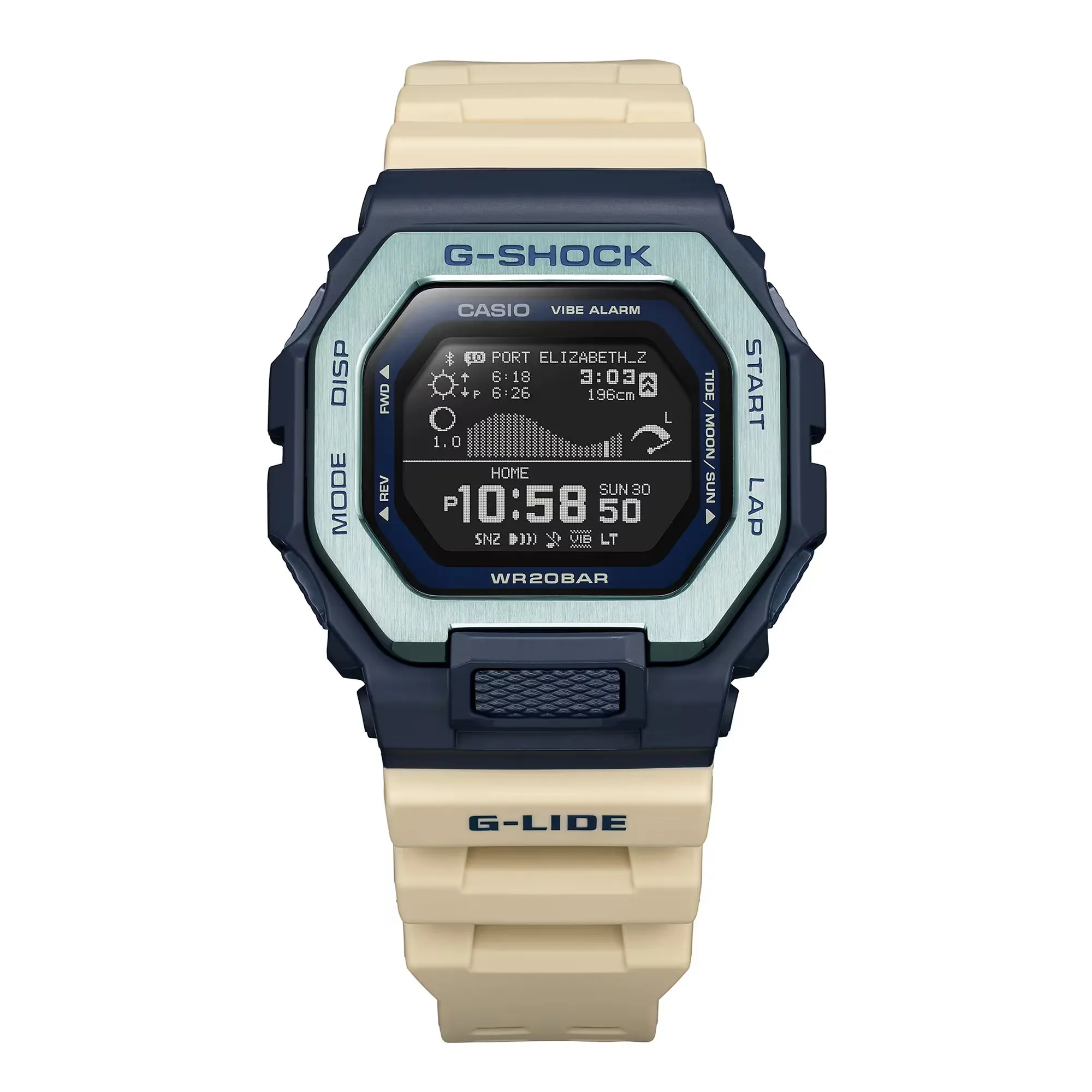 Casio G-SHOCK G-LIDE GBX100TT-2 Blue Neutral Surf Surfer Men's Tide Watch