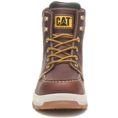 Cat Men's Impact Waterproof Carbon Comp Toe Work Boot - Brown - P91402