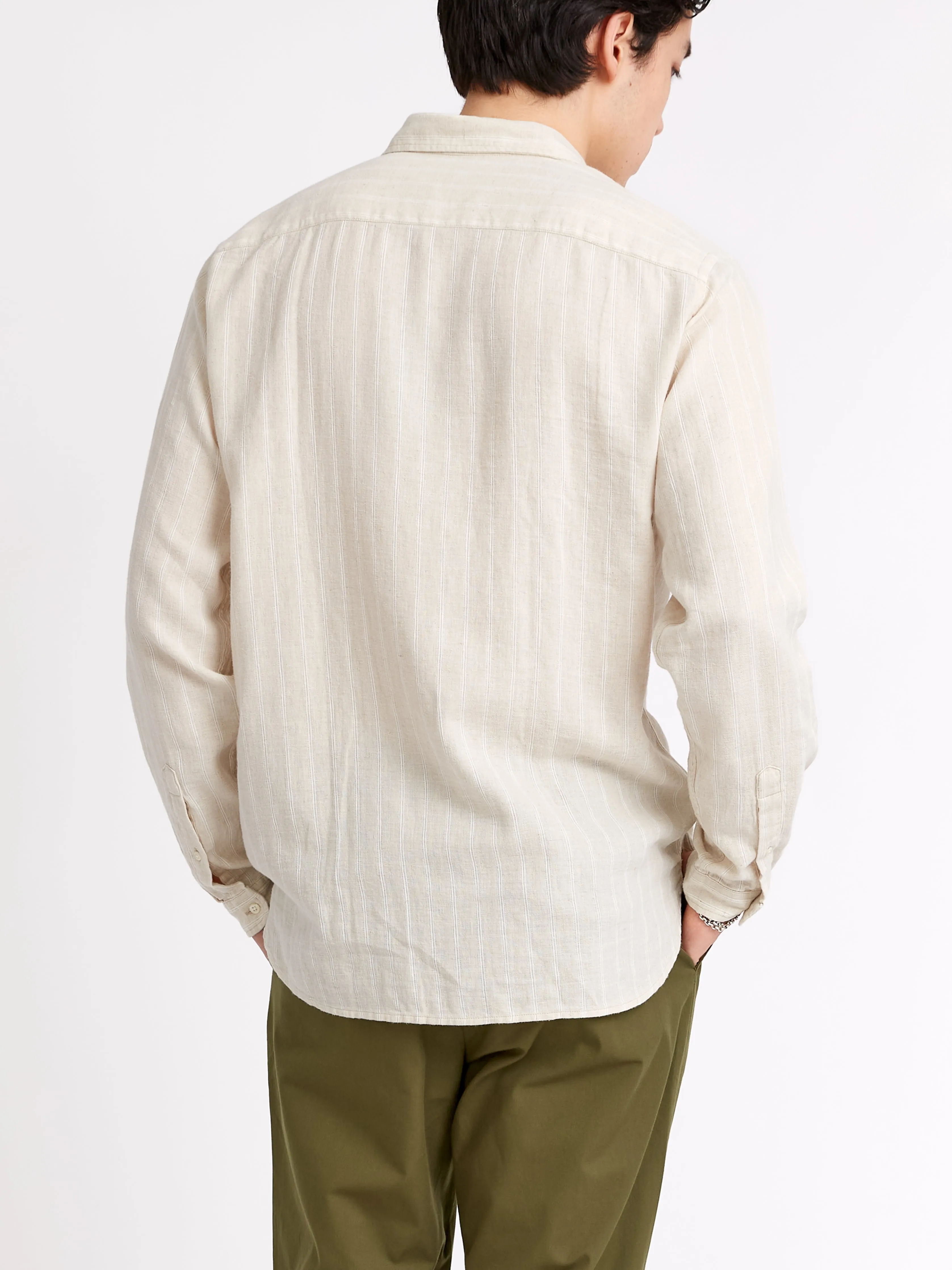 Clerkenwell Tab Shirt Randal Cream