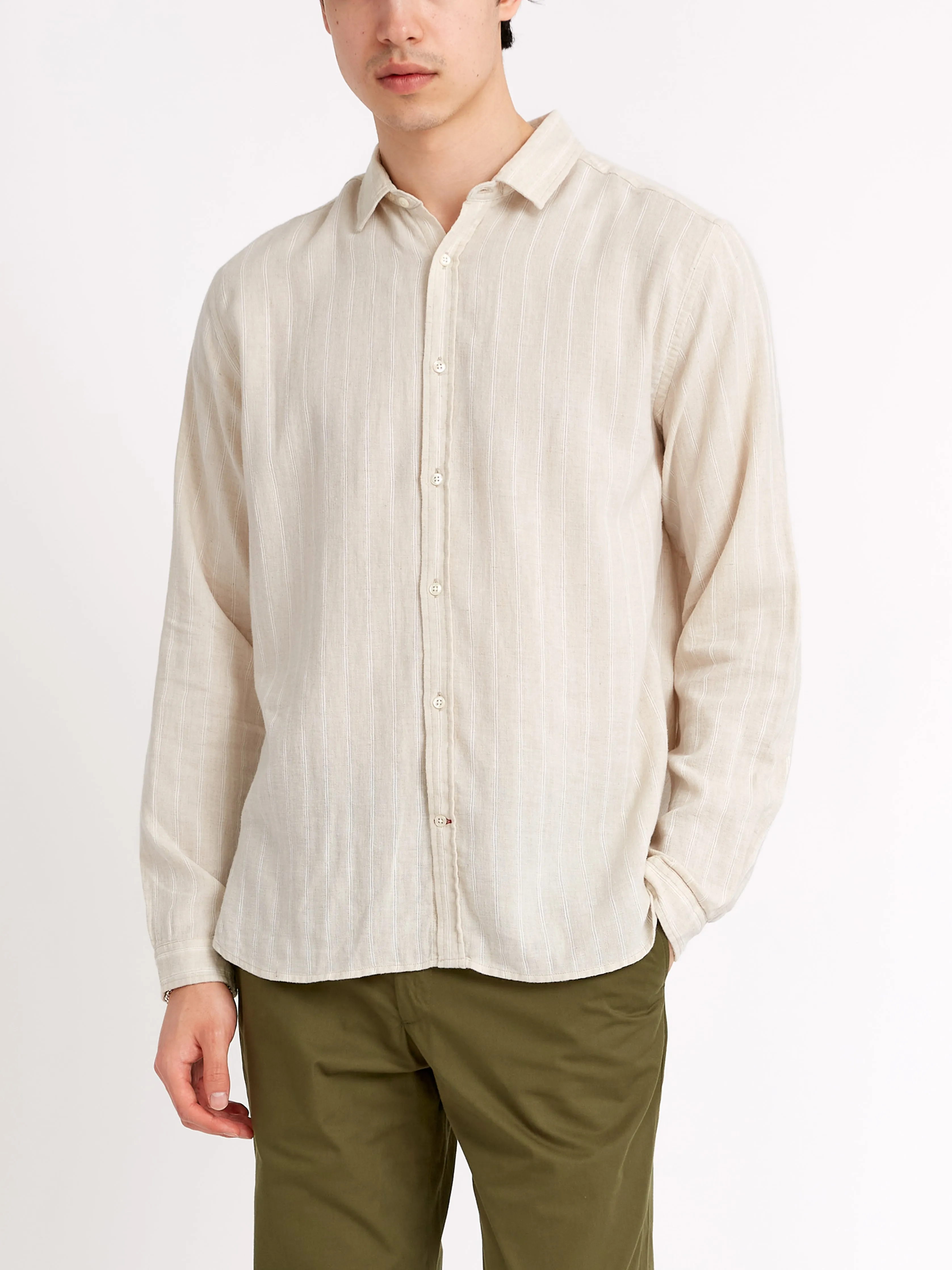 Clerkenwell Tab Shirt Randal Cream