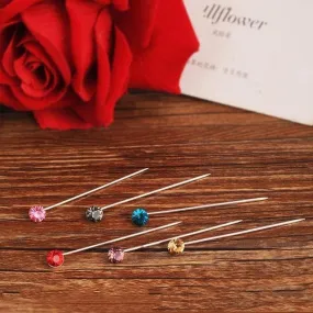 Crystal Hijab Pins - Multi Colour 5 pieces