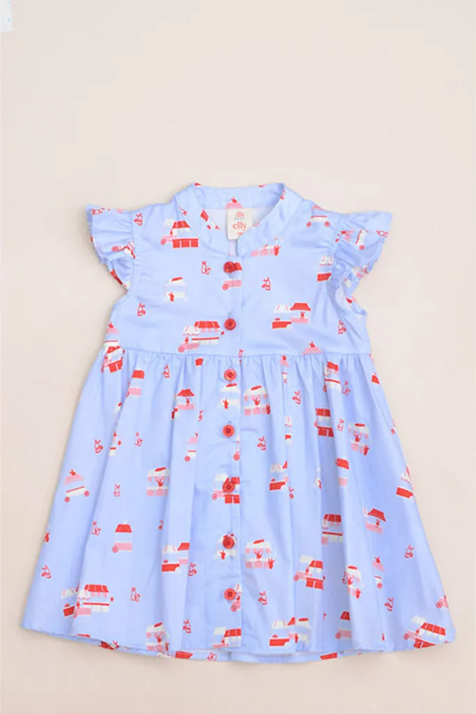 Elena Cheongsam - Periwinkle Night Market