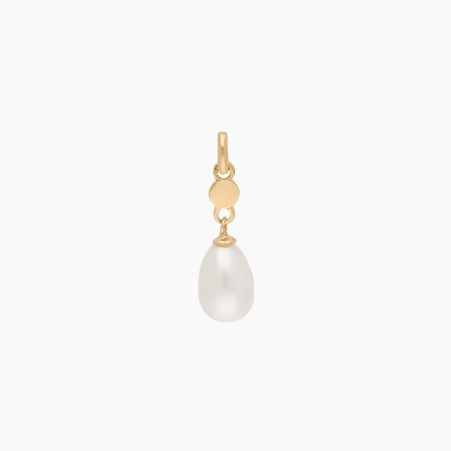 Freshwater Pearl Dot Pendant (Gold)