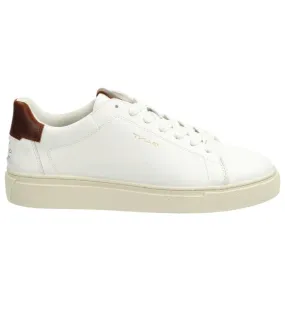 Gant Mens Leather White Fashion Trainer - McJulien 27631219