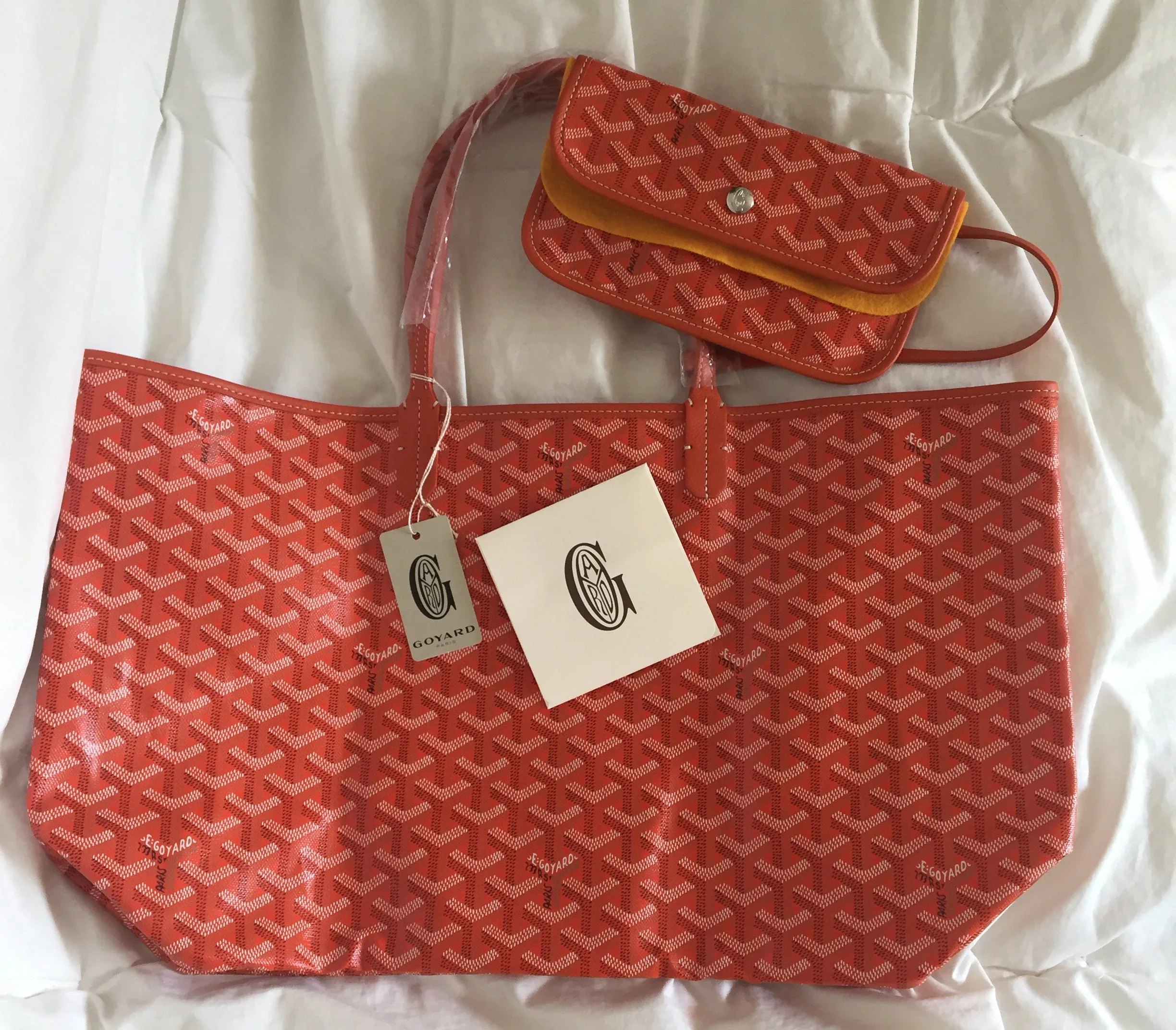 Goyard St.Louis Orange PM Tote (NWT)