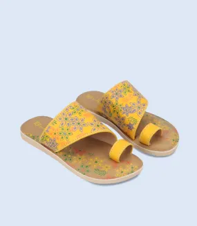 KG0126-YELLOW-Girls Slippers