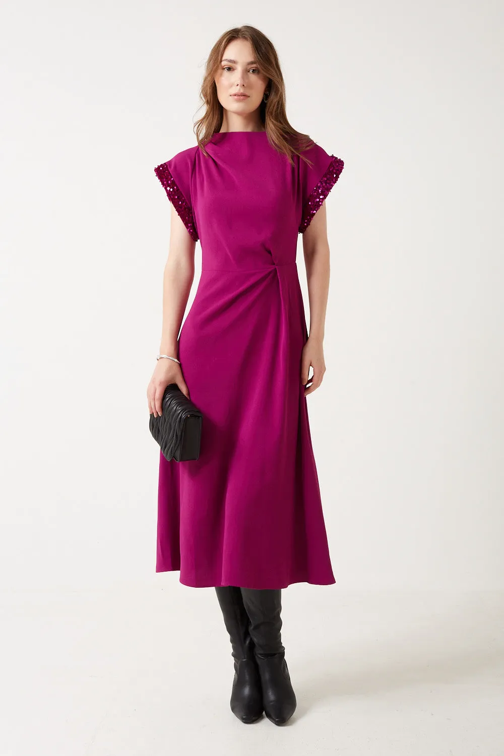 Marc Angelo Isabel High Neck Dress