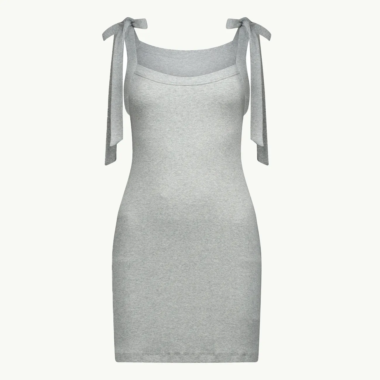 Marsden 2.0 Mini Dress Rib - Grey Marle