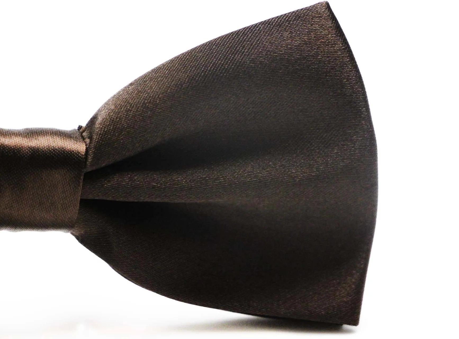 Mens Brown Solid Plain Colour Bow Tie