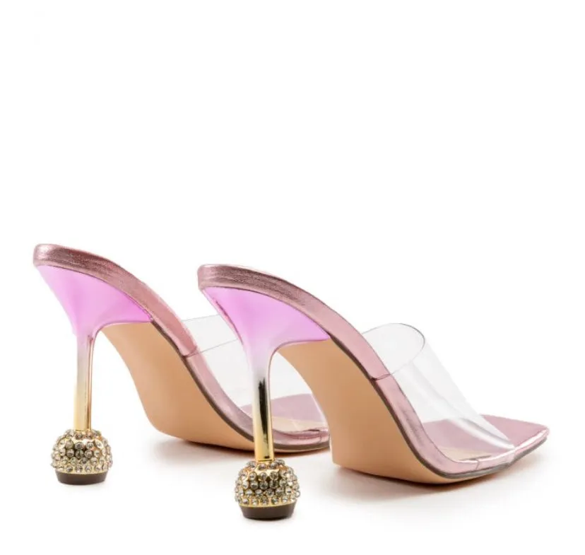 MONARCHY TRANSLUCENT ROSE HIGH HEEL