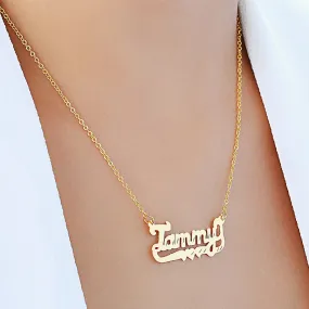 Name Pendant in Diamond cut