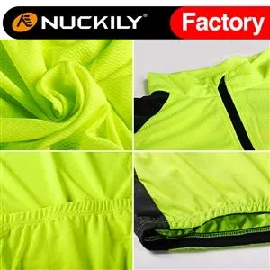 Nuckily Mycycology NJ601-NS355 Half Sleeves Jersey and Gel Padded Shorts NGreen