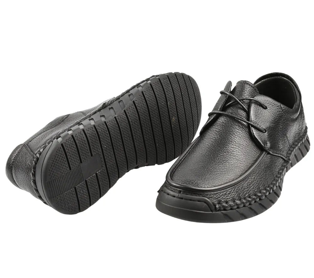 Pantofi casual, barbati, MELS, 83053 negru, piele naturala