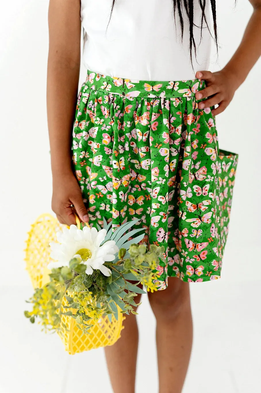 Pocket Skort in Bold Butterfly