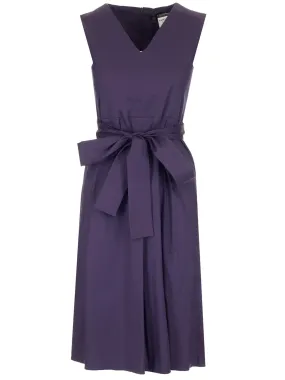 'S Max Mara Sleeveless Belted Dress