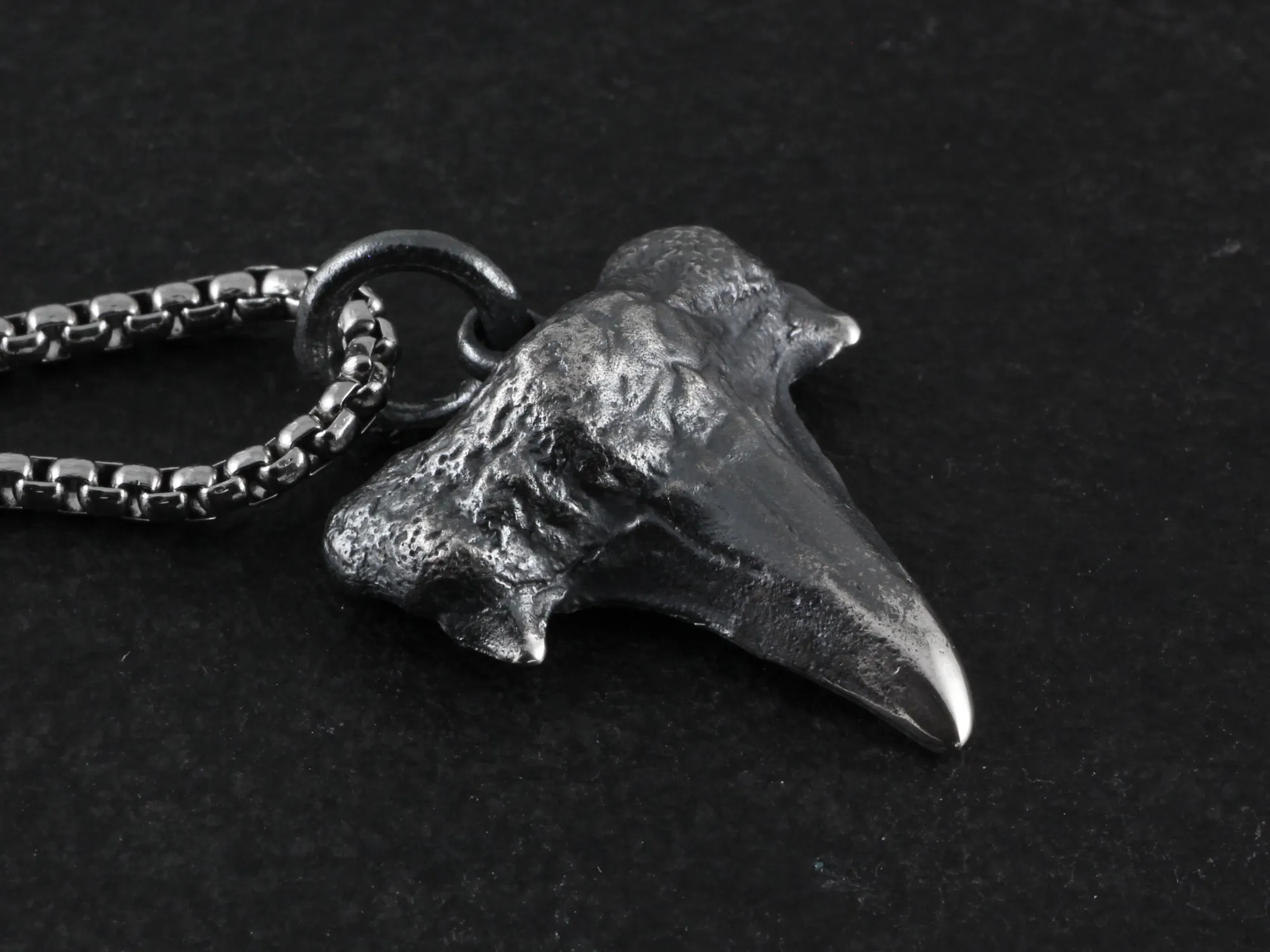 Sterling Silver Shark Tooth Necklace