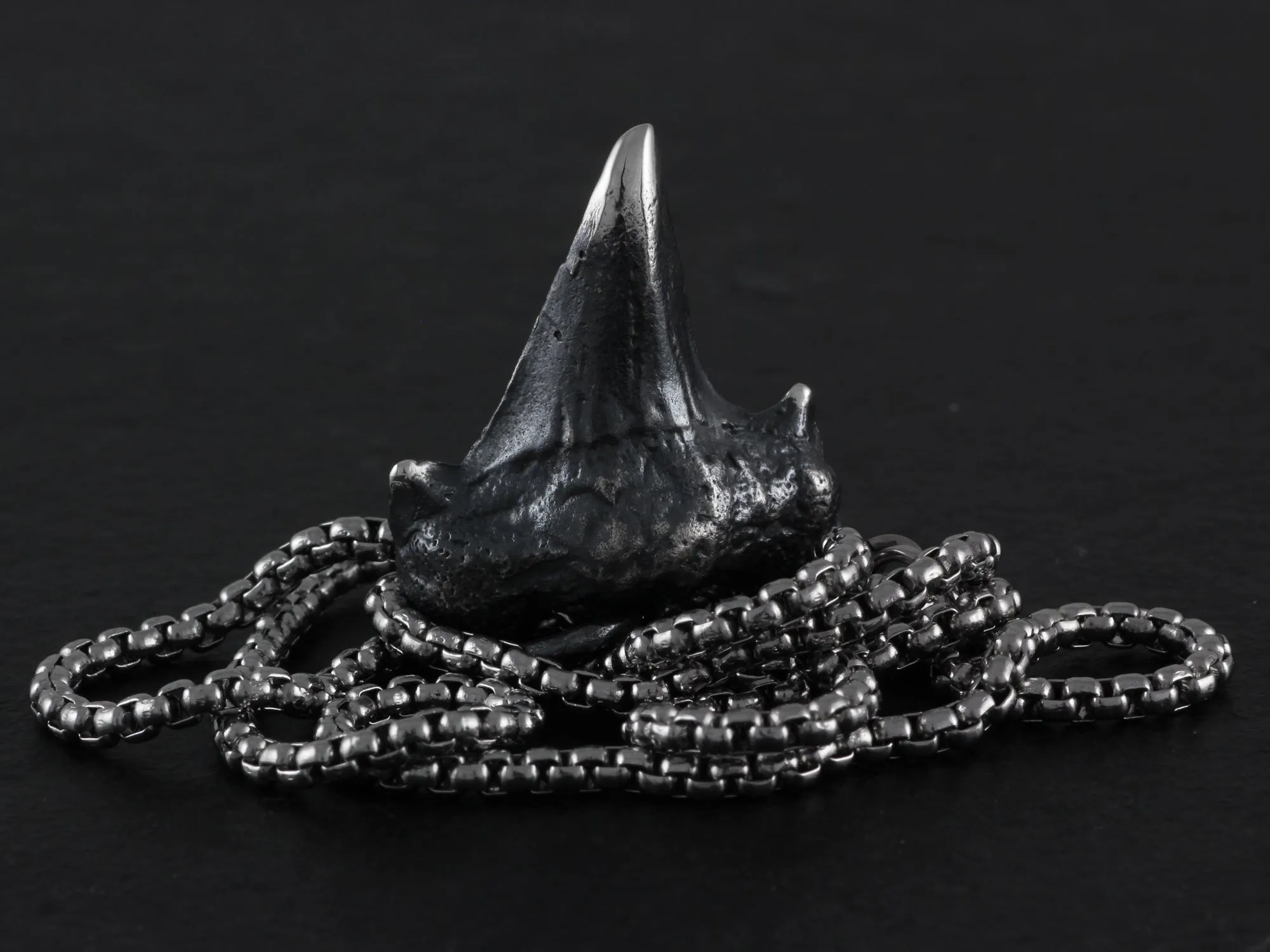 Sterling Silver Shark Tooth Necklace