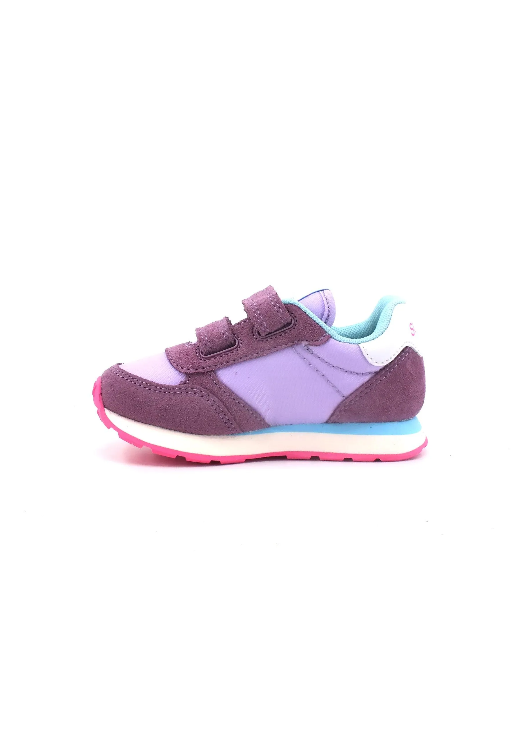 SUN68 Ally Solid Nylon Sneaker Bambino Lilla Z33401B