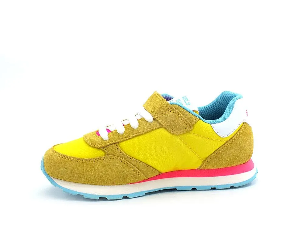 SUN68 Girl's Ally Solid Sneaker Bambino Giallo Z32401