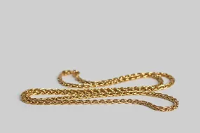 Weighty 20 Foxtail Braid Chain Necklace by Balestra in 18k Gold