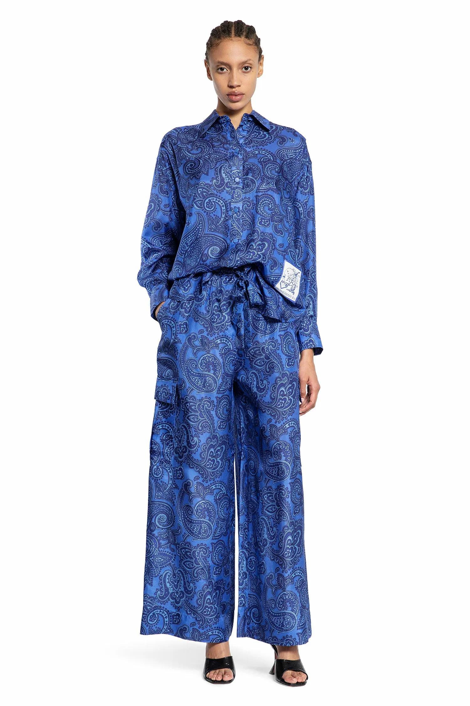 ZIMMERMANN WOMAN BLUE TROUSERS